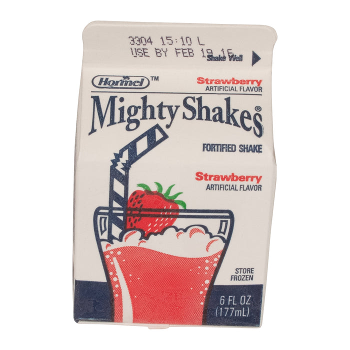 Hormel Vital Cuisine MightyShakes Fortified Shake- Strawberry 6 ounce (Pack of 50)