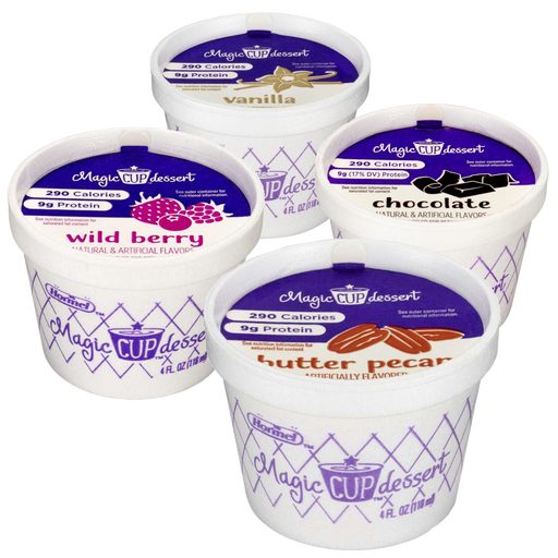 Magic Cup Vanilla, Chocolate, Butter Pecan & Wild Berry Variety Pack (24 cups)