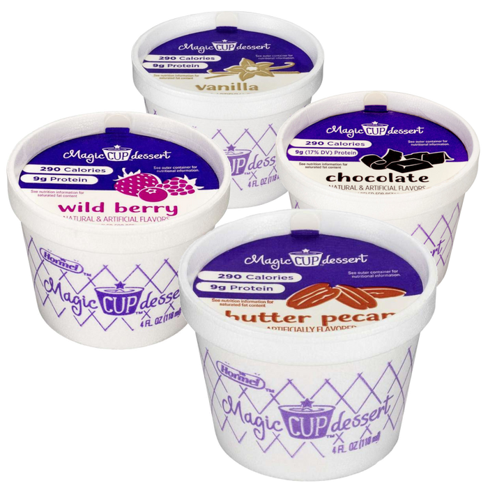 Magic Cup Vanilla, Chocolate, Butter Pecan & Wild Berry Variety Pack (24 cups)