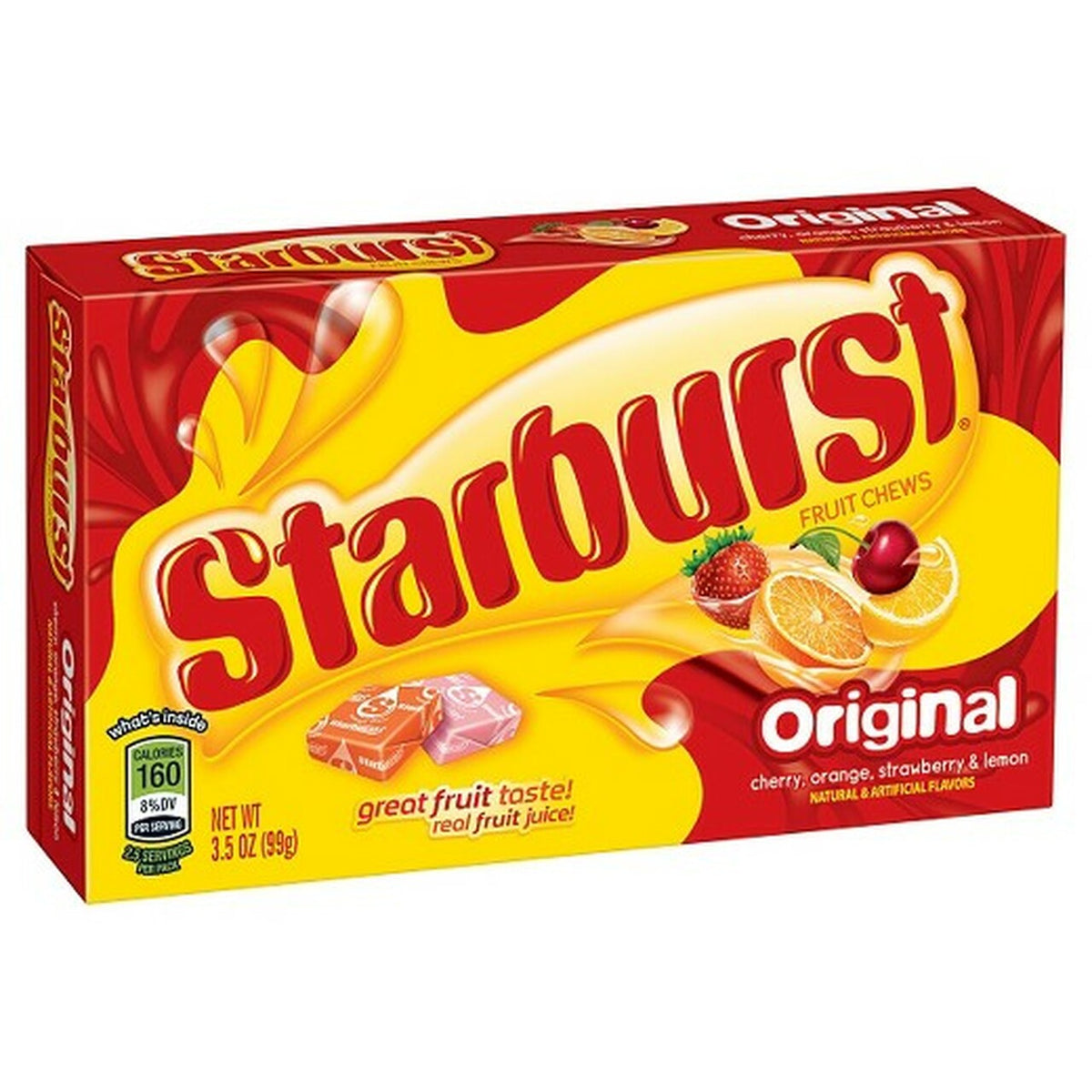 Starburst Original Fruit Chew Candy Jar