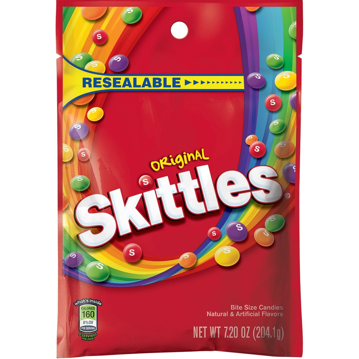 Skittles Original, 7.2 oz. Peg Bag (1 Count) — Home Health Nutrition