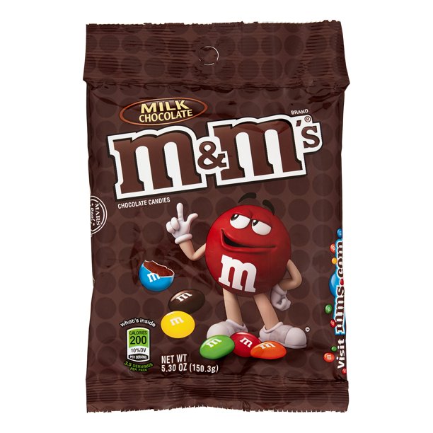 M&M's, Chocolate Candies, Milk Chocolate, 5.3 oz. Bag (1 Count